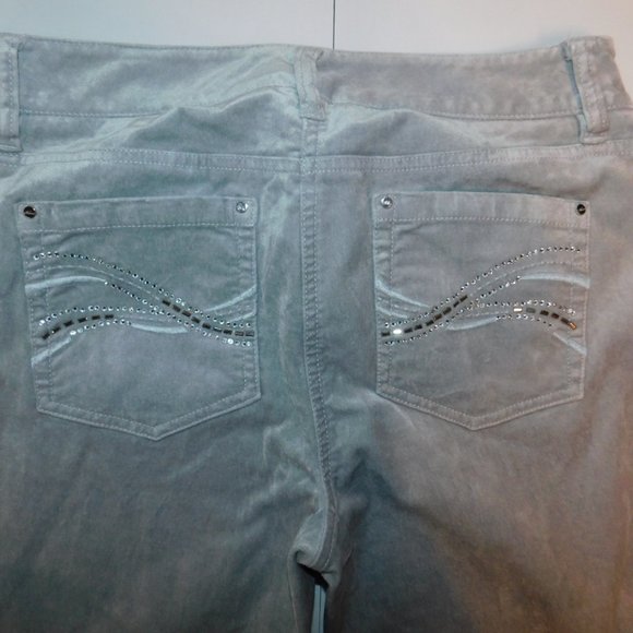 White House Black Market Blanc Velvet Pants Size 2 - Picture 2 of 8